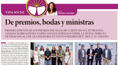 Premios, bodas y ministras